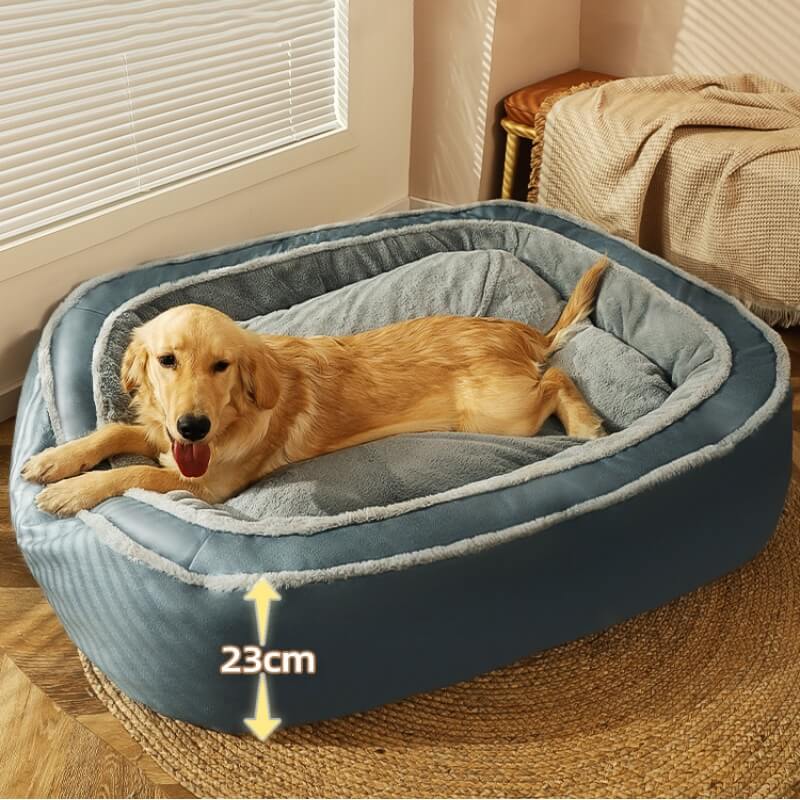 Luxuriöses Hundebett mit abnehmbarem Bezug – CozyPaw™