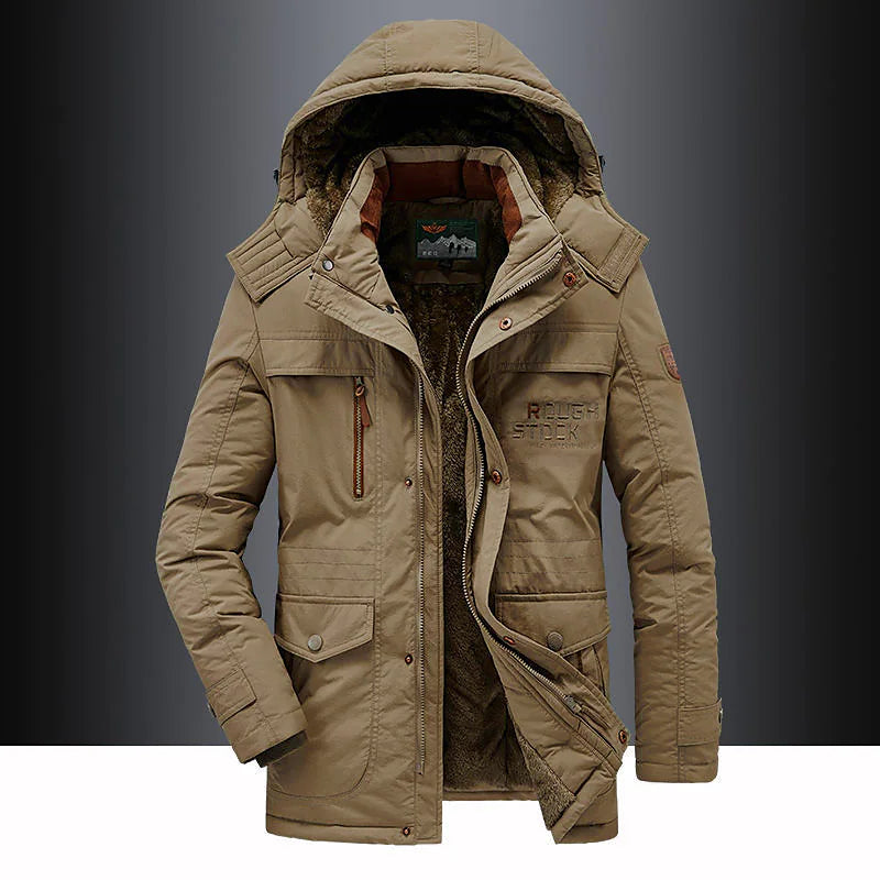 Herren-Parka mit Fleece-Innenfutter – Leventis