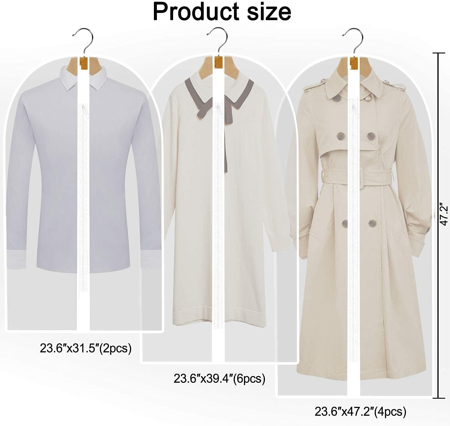 Extra-langes Kleid- & Abendkleid-Kleidersack – 180 cm Schutzhüllen mit Griffen (Kaufe 1, Erhalte 1 GRATIS)