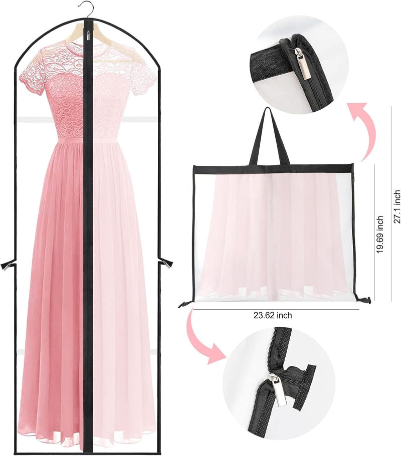 Extra-langes Kleid- & Abendkleid-Kleidersack – 180 cm Schutzhüllen mit Griffen (Kaufe 1, Erhalte 1 GRATIS)