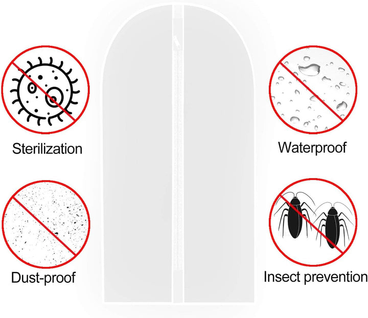 Extra-langes Kleid- & Abendkleid-Kleidersack – 180 cm Schutzhüllen mit Griffen (Kaufe 1, Erhalte 1 GRATIS)