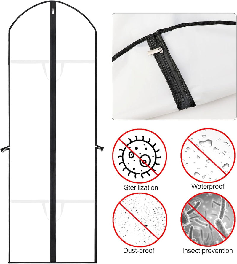 Extra-langes Kleid- & Abendkleid-Kleidersack – 180 cm Schutzhüllen mit Griffen (Kaufe 1, Erhalte 1 GRATIS)