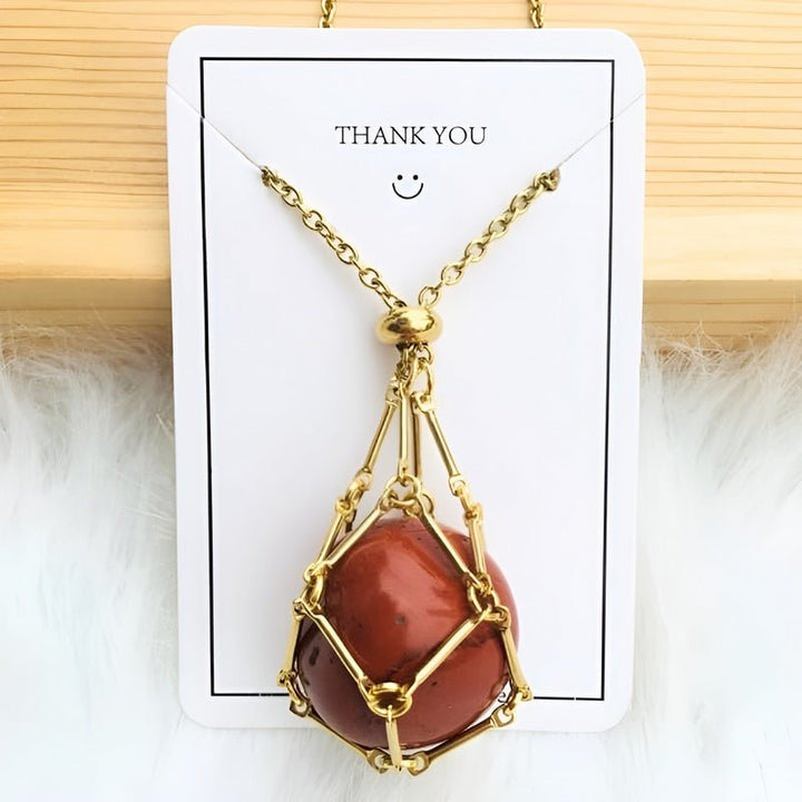 Kette mit Kristallhalter Anhänger – CrystalGuard