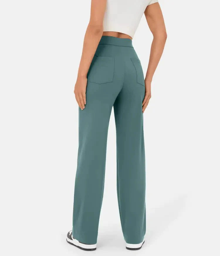 Hoch taillierte elastische Freizeithose - Sophia