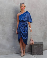 Silk Evening Dress - Amara