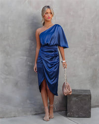 Cocktail dress with one shoulder - Valeria