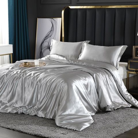 Luxus Seide/Satin Bettwäsche Set (4-teilig) – SilkSleep