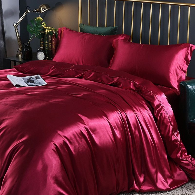 Luxus Seide/Satin Bettwäsche Set (4-teilig) – SilkSleep