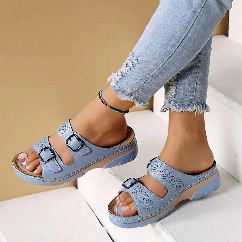 Orthopädische Damen Komfortsandalen mit Gelsohle – Sofia
