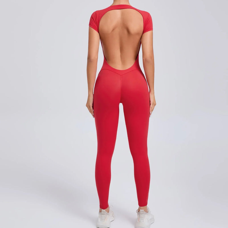 Yoga jumpsuit with breathable & flexible design – Luna