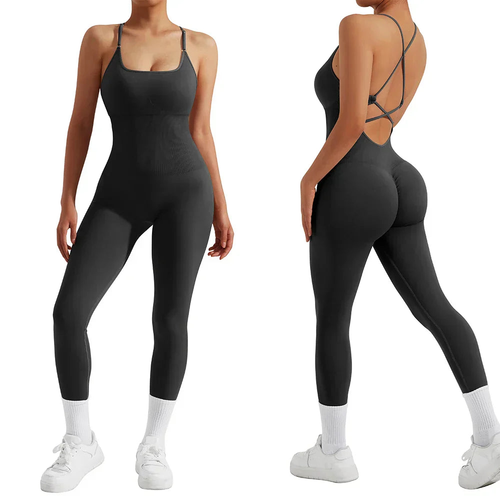 All-Season Damen Fitness Jumpsuit – Nova
