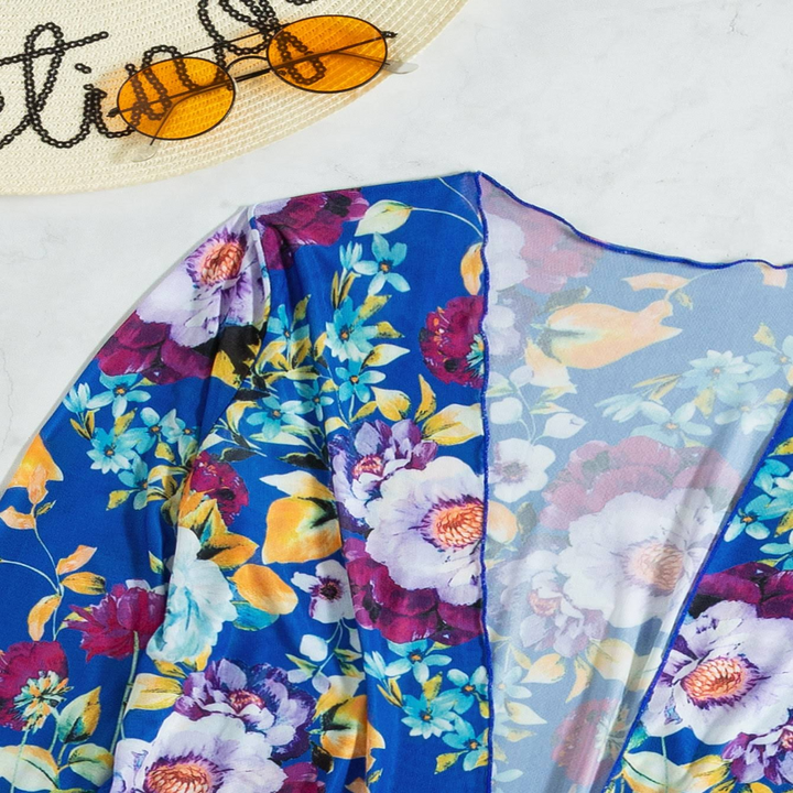 3-piece blue bikini set with flattering fit – Marisse