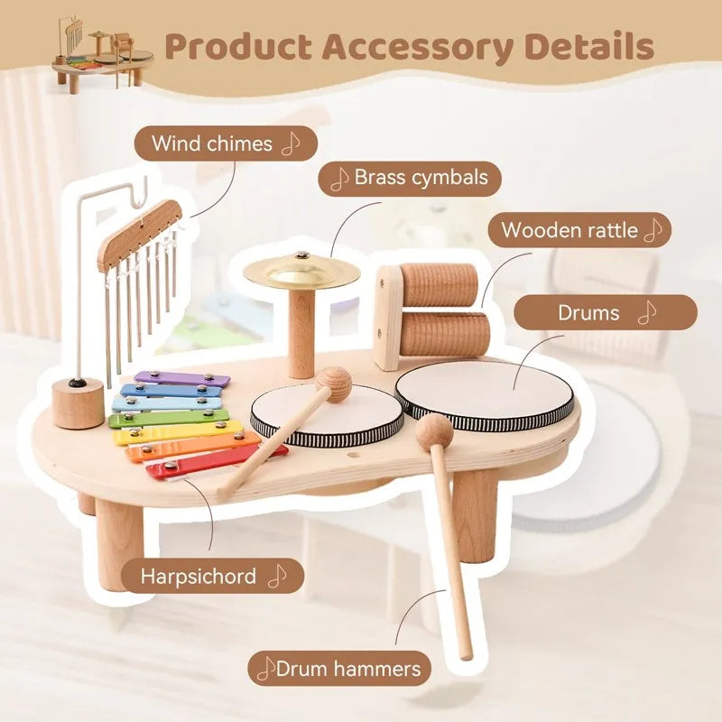 Kreatives Holzspielzeug Musikstation – MelodyMaker
