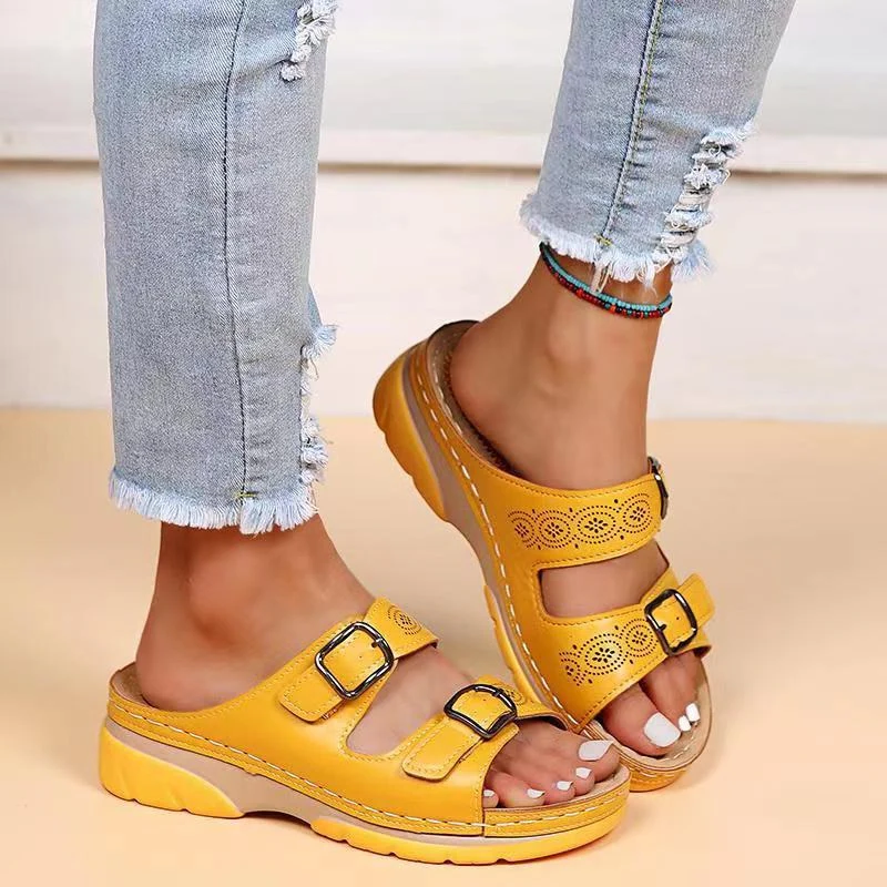 Orthopädische Damen Komfortsandalen mit Gelsohle – Sofia