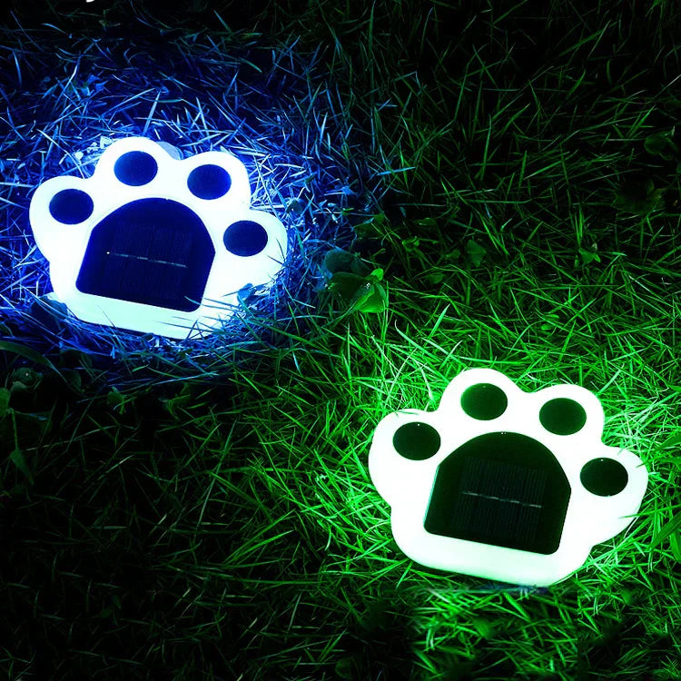 Kabellose Solar Pfotenabdruck Gartenbeleuchtung – PawsGlow