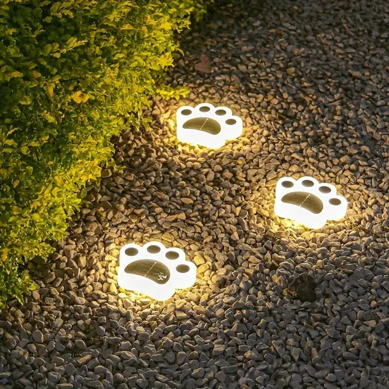 Kabellose Solar Pfotenabdruck Gartenbeleuchtung – PawsGlow