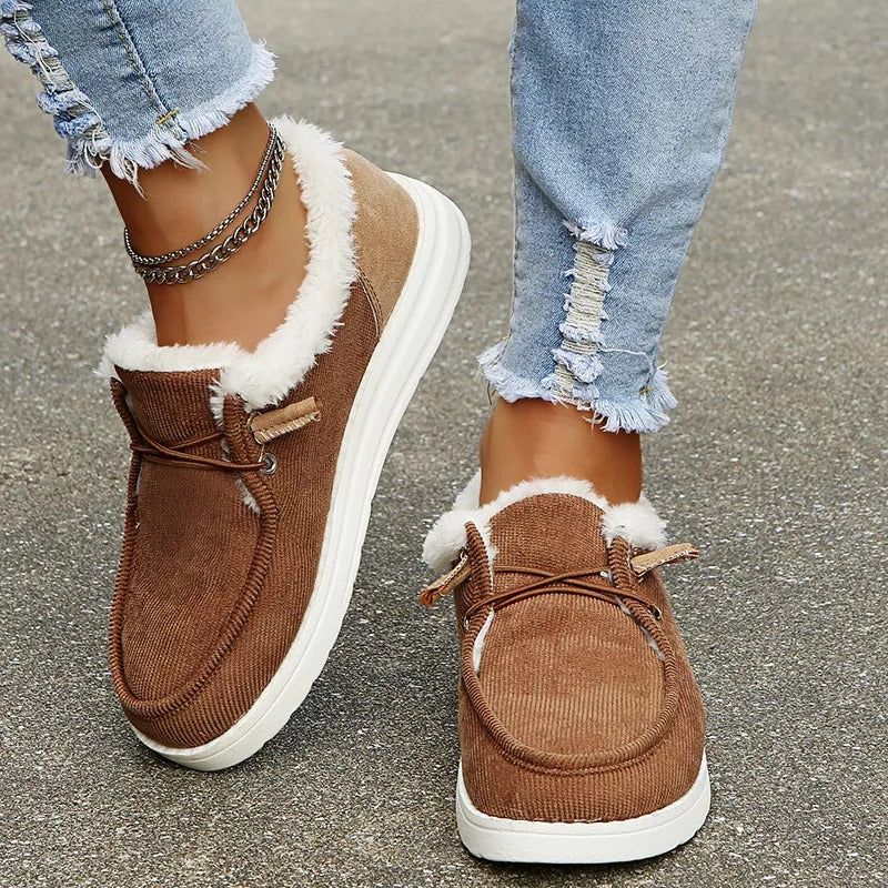 Damen Slip-On Winter-Schuhe mit Plüschfutter – Maren