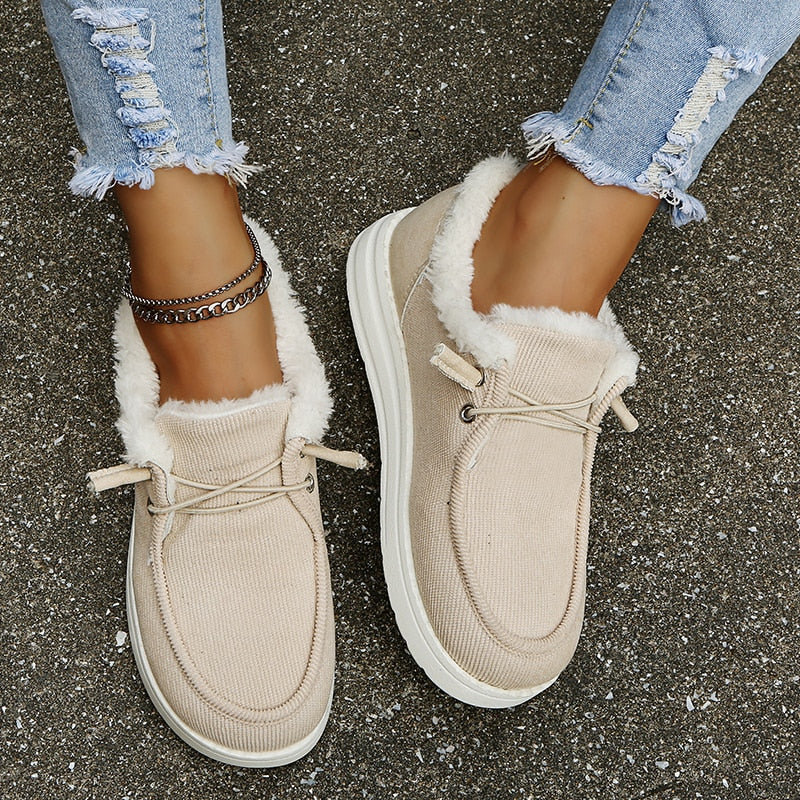 Damen Slip-On Winter-Schuhe mit Plüschfutter – Maren