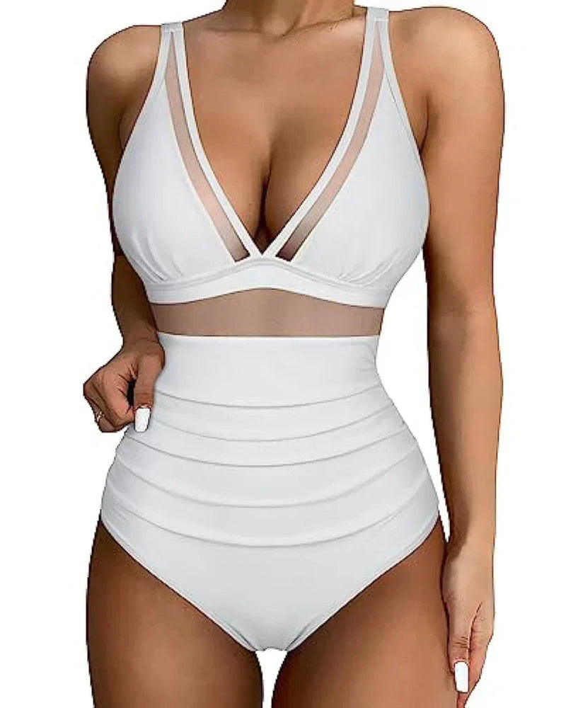 Swimsuit with adjustable straps and flattering cut – Leona