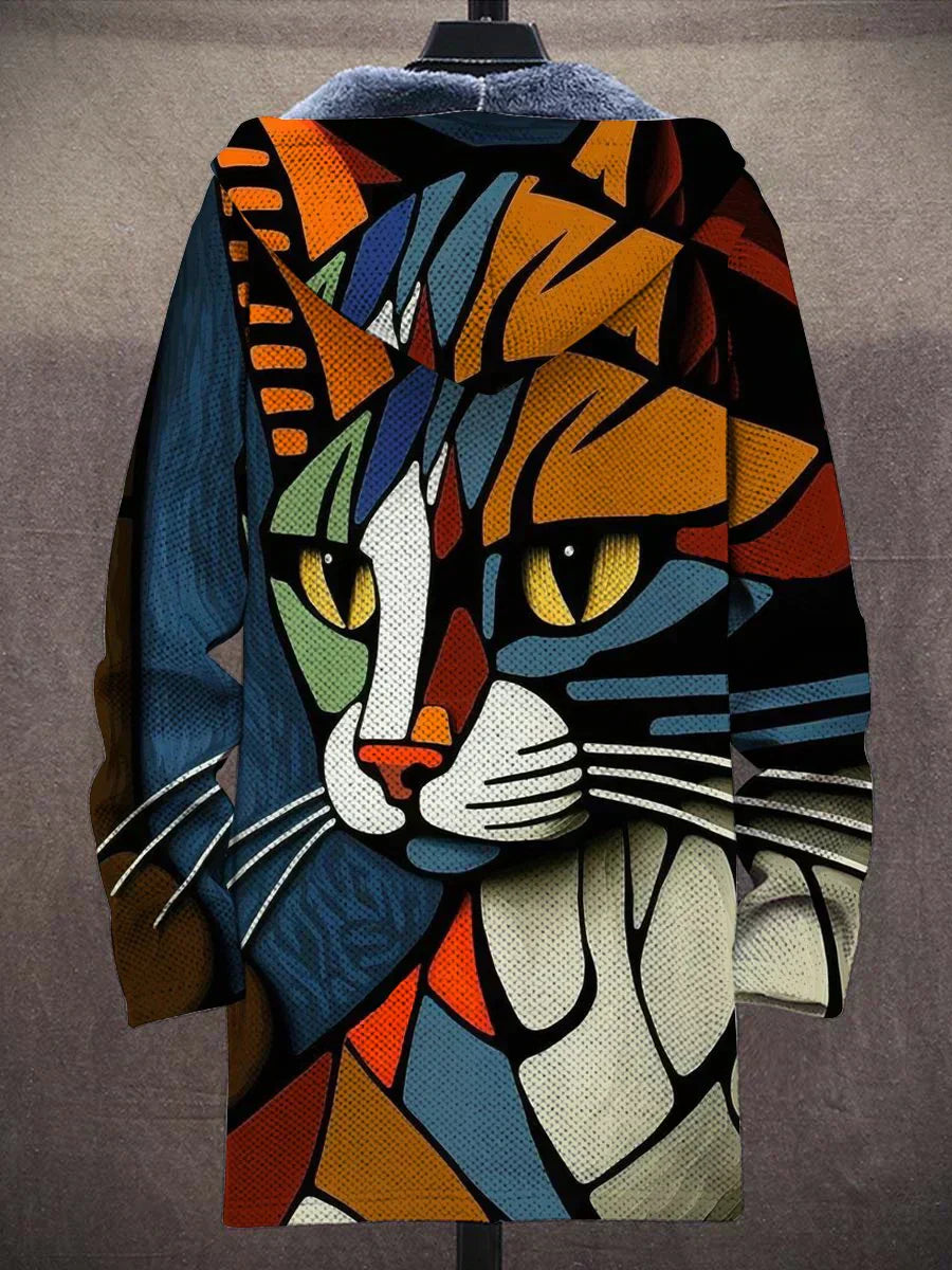 Trendige Damenjacke mit Künstlerischem Print – Isa