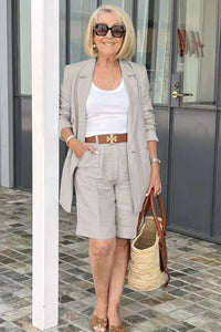 Trendy Women's Linen Summer Suit – Camille