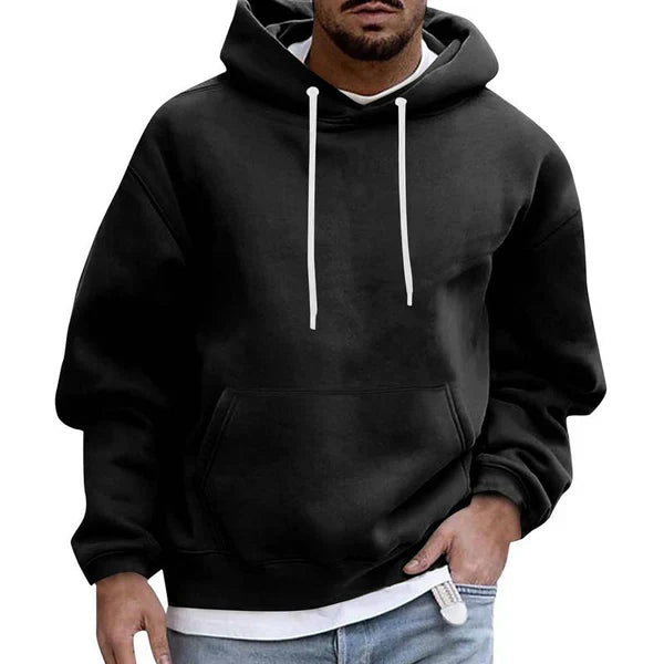 Oversize-Herrenhoodie mit Kängurutasche – Herbstedition Matteo