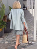 Trendy Damen Leinen Sommeranzug – Camille