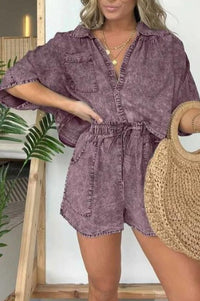 Trendy women's summer blouse with short sleeves – Isabelle