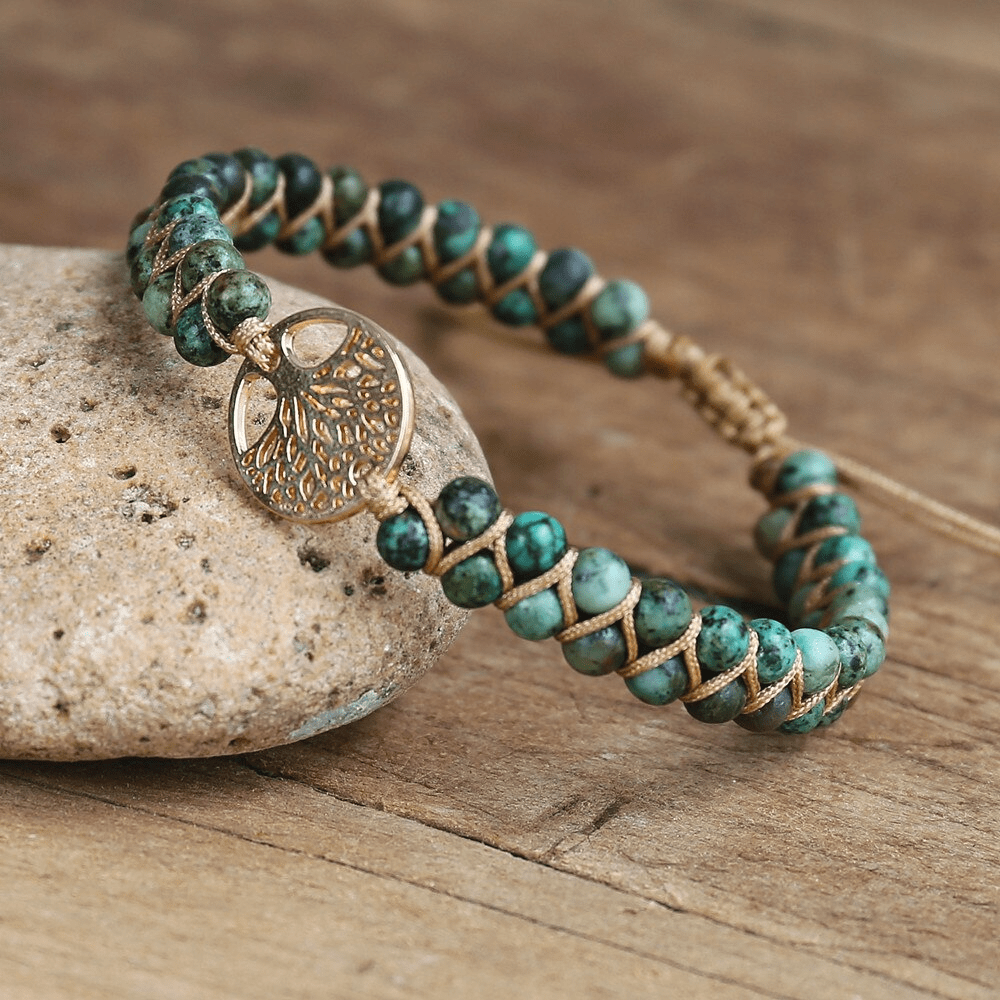 Lebensbaum-Armband mit Afrikanischem Jaspis – Auralyn