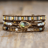 Schützendes Labradorit-Wickelarmband – Sylvana