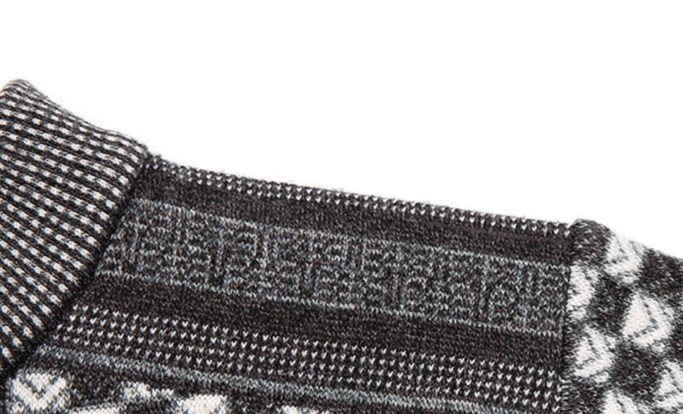 Herren-Pullover mit Karo-Strickmuster – Fabian
