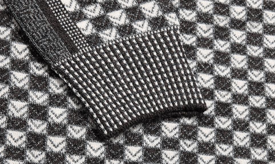 Herren-Pullover mit Karo-Strickmuster – Fabian