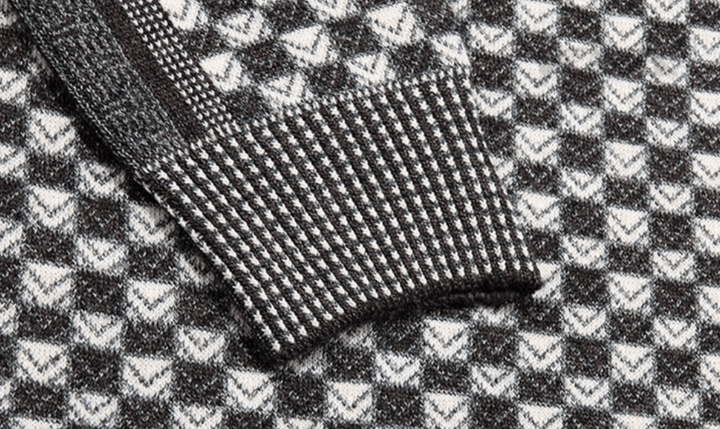 Herren-Pullover mit Karo-Strickmuster – Fabian