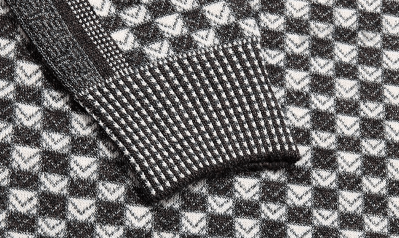 Herren-Pullover mit Karo-Strickmuster – Fabian