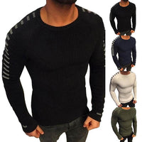 Herren-Strickpullover mit Streifendetails – Lukas Herbstedition