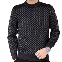 Herren-Pullover mit Karo-Strickmuster – Fabian