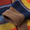 Herren Strick-Cardigan mit Colourblock und geometrischem Muster – Leandro