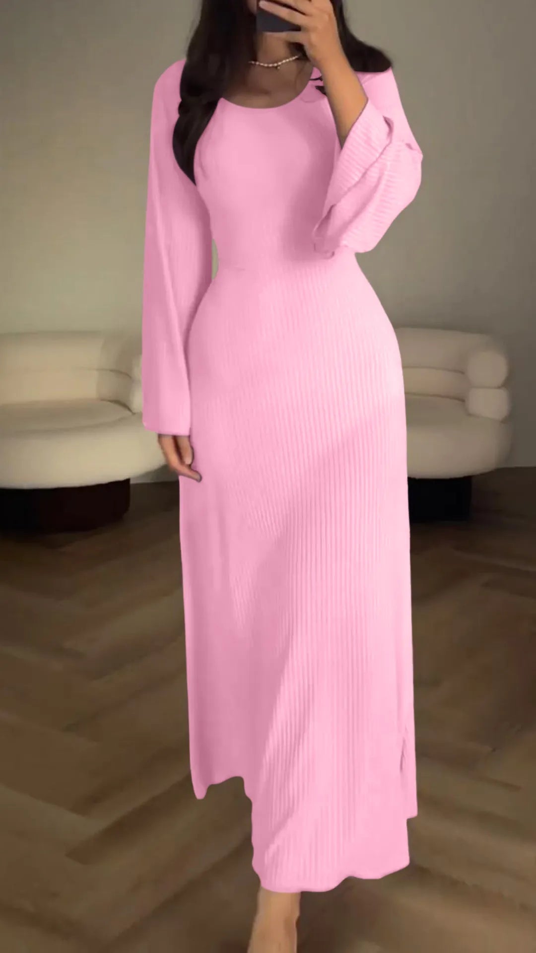 Elegantes Bodycon-Maxikleid mit Schnürung – Valencia