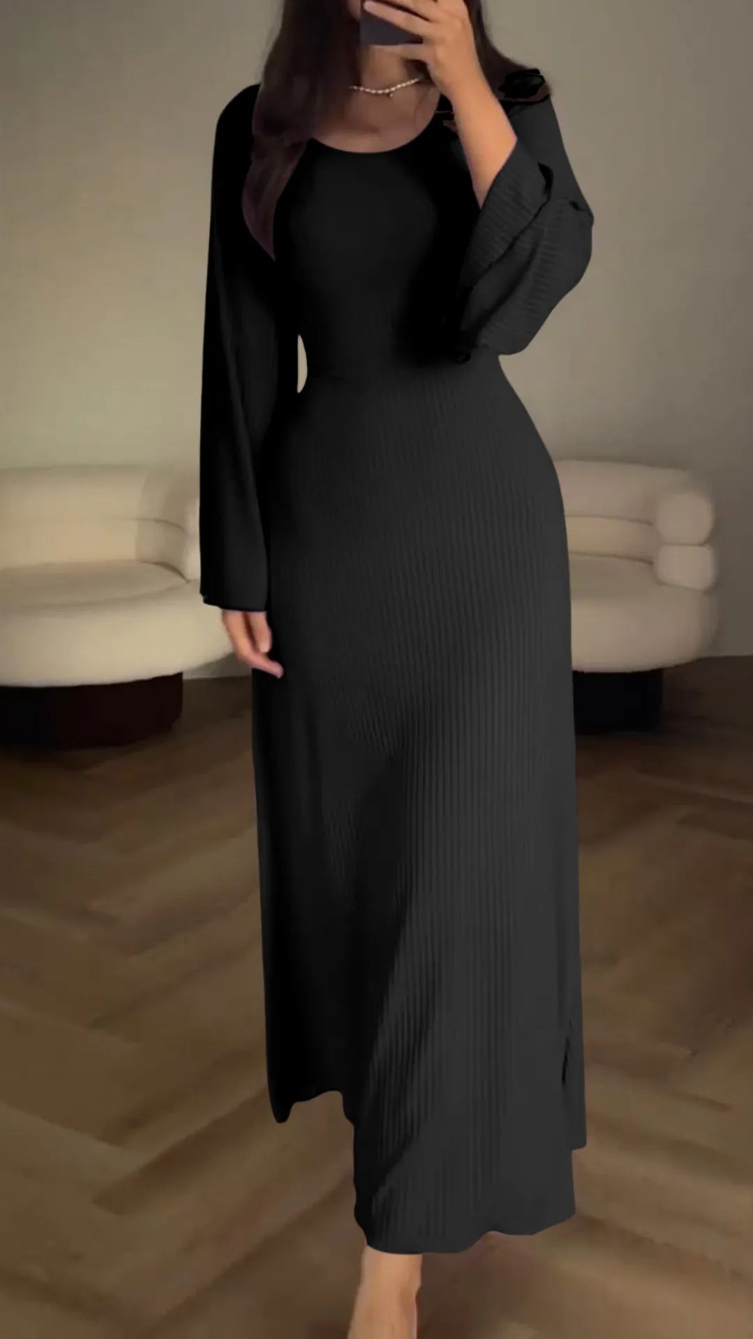 Elegantes Bodycon-Maxikleid mit Schnürung – Valencia