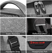 Dunne anti-diefstal laptoprugzak met USB-oplaadpoort