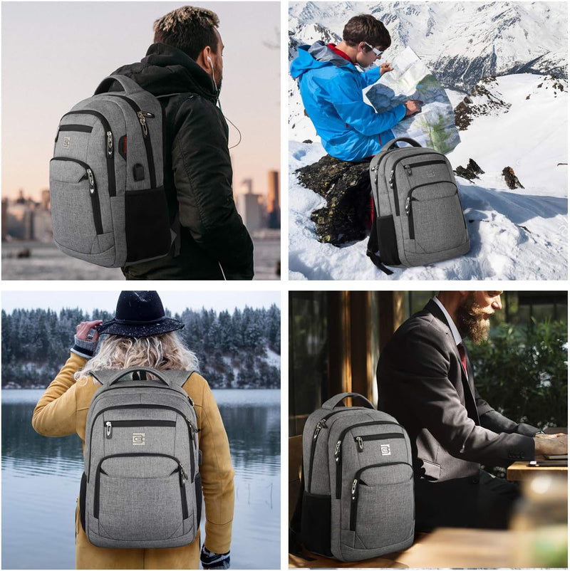 Dunne anti-diefstal laptoprugzak met USB-oplaadpoort