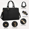 Wasserdichte Laptop-Tasche aus PU-Leder mit multifunktionalem Design für Damen