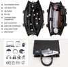 Wasserdichte Laptop-Tasche aus PU-Leder mit multifunktionalem Design für Damen