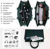 Wasserdichte Laptop-Tasche aus PU-Leder mit multifunktionalem Design für Damen