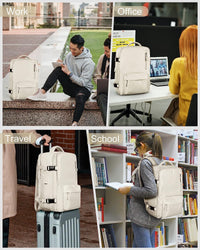 Wasserdichter Reiserucksack mit Schuhfach und USB-Anschluss – Geeignet für 14"-Laptop