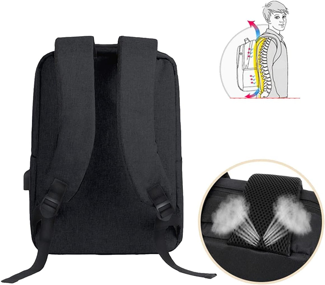 Schlanker Wasserdichter Laptop-Rucksack mit USB-Anschluss