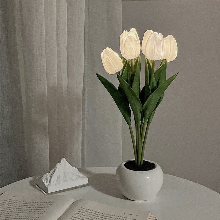 Dekorative LED Tulpe Tischlampe – Florima