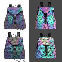 Reflektierender Farbwechsel-Geometrischer Rucksack für Damen