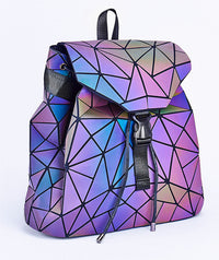 Reflektierender Farbwechsel-Geometrischer Rucksack für Damen