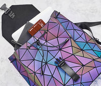 Reflektierender Farbwechsel-Geometrischer Rucksack für Damen
